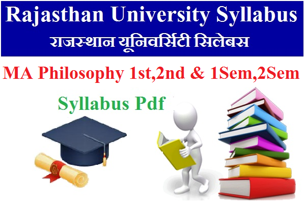 MA Philosophy Syllabus Rajasthan University 2025 Pdf Download